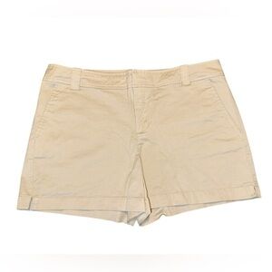New York & Company Chino Shorts Size 10 Women’s Khaki Cotton Stretch Casual